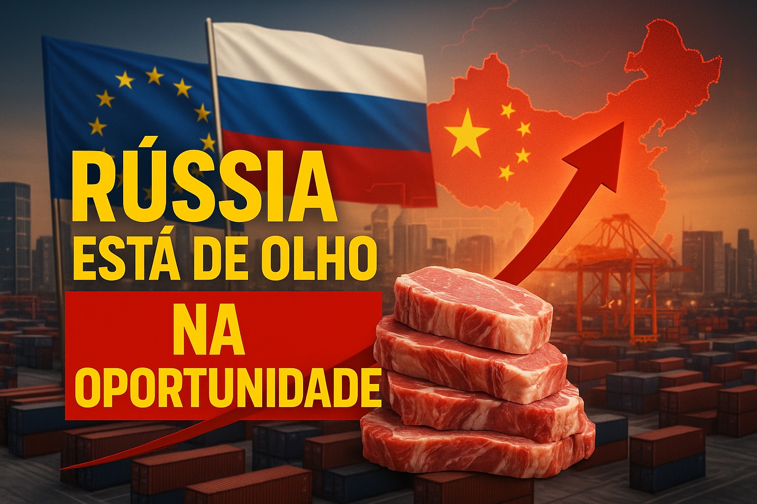 Rússia, União Europeia, China, Carne suína, Tarifas