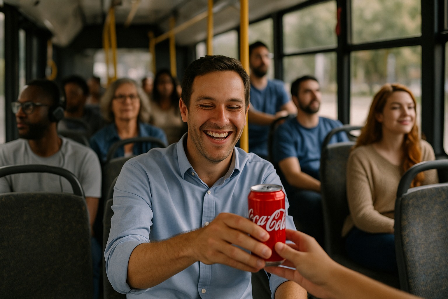 Coca-Cola, Passageiros, Transporte público