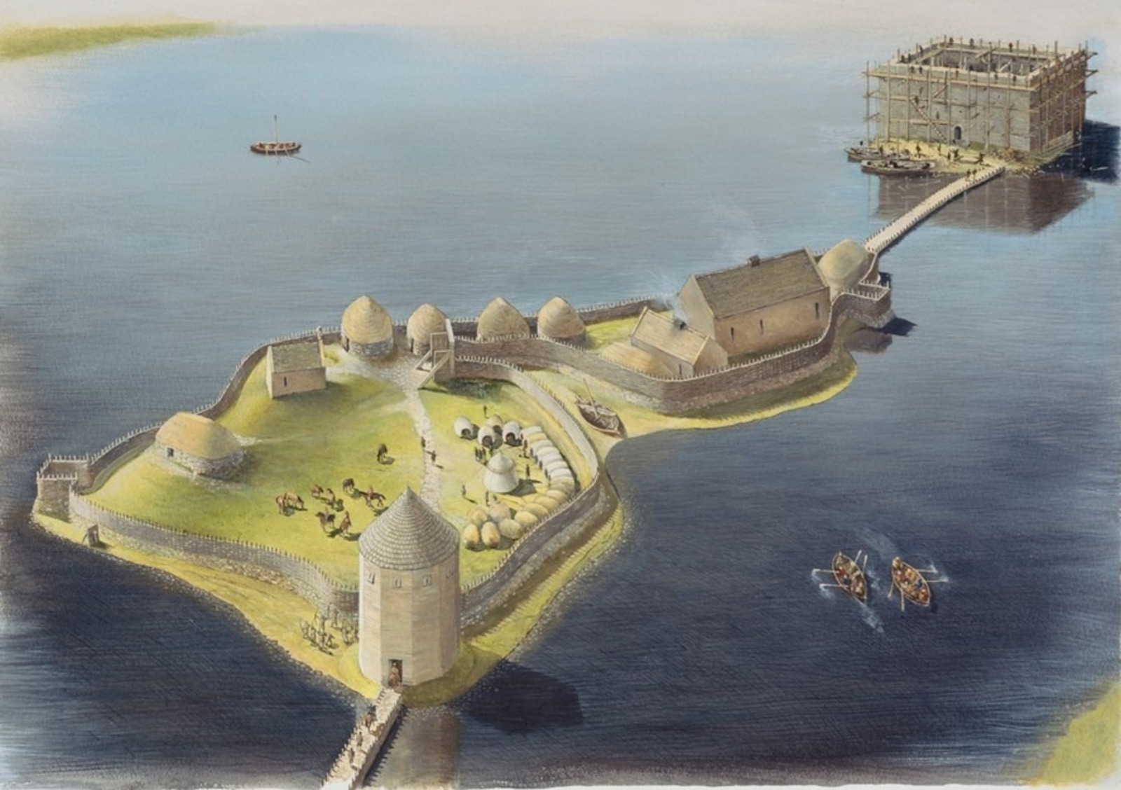 Castelo medieval, Castelo, Escócia, Descoberta