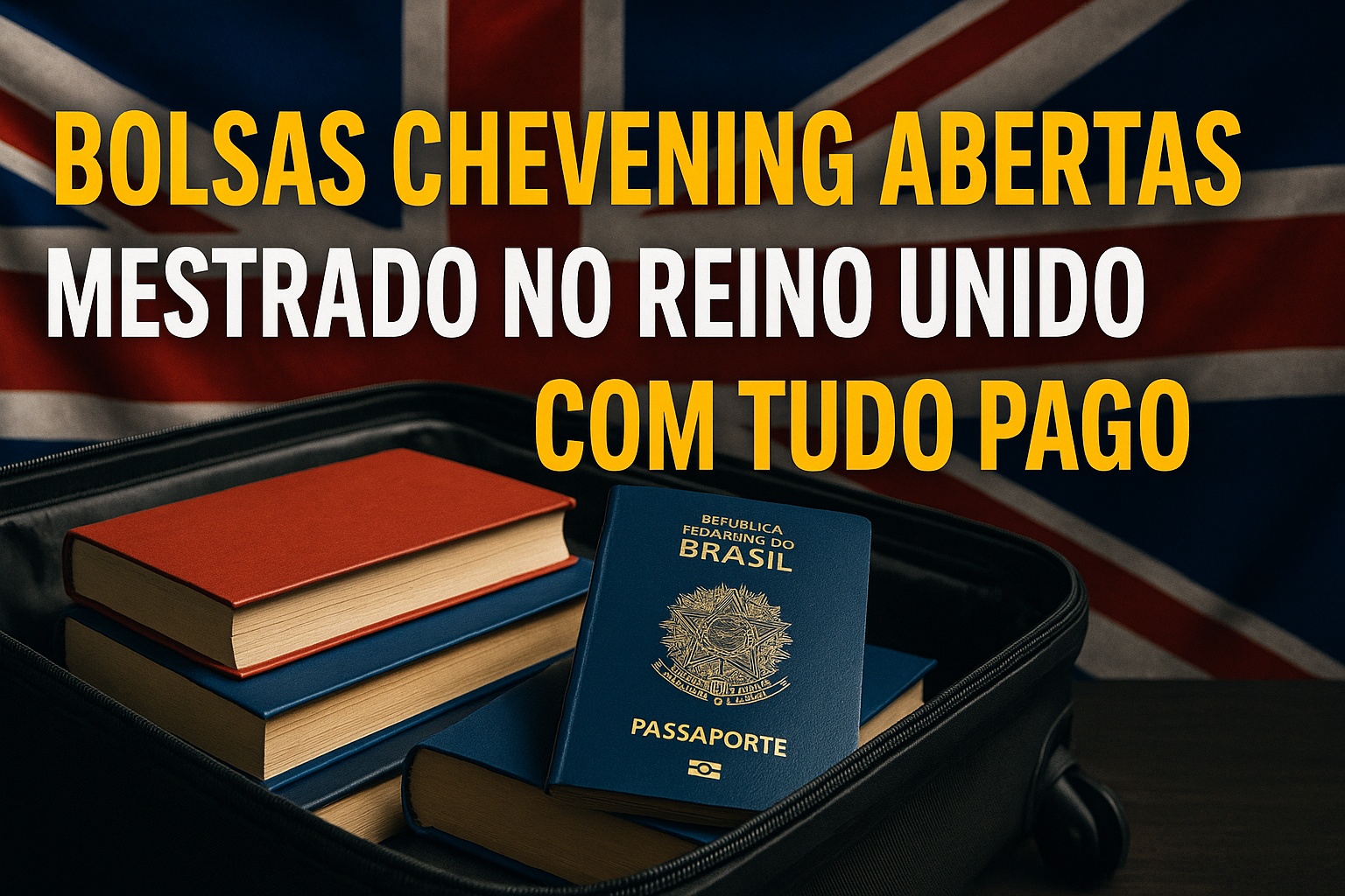 Reino Unido abre inscrições para bolsas Chevening: brasileiros podem estudar mestrado em universidades britânicas de elite com tudo pago, de passagens a alojamento