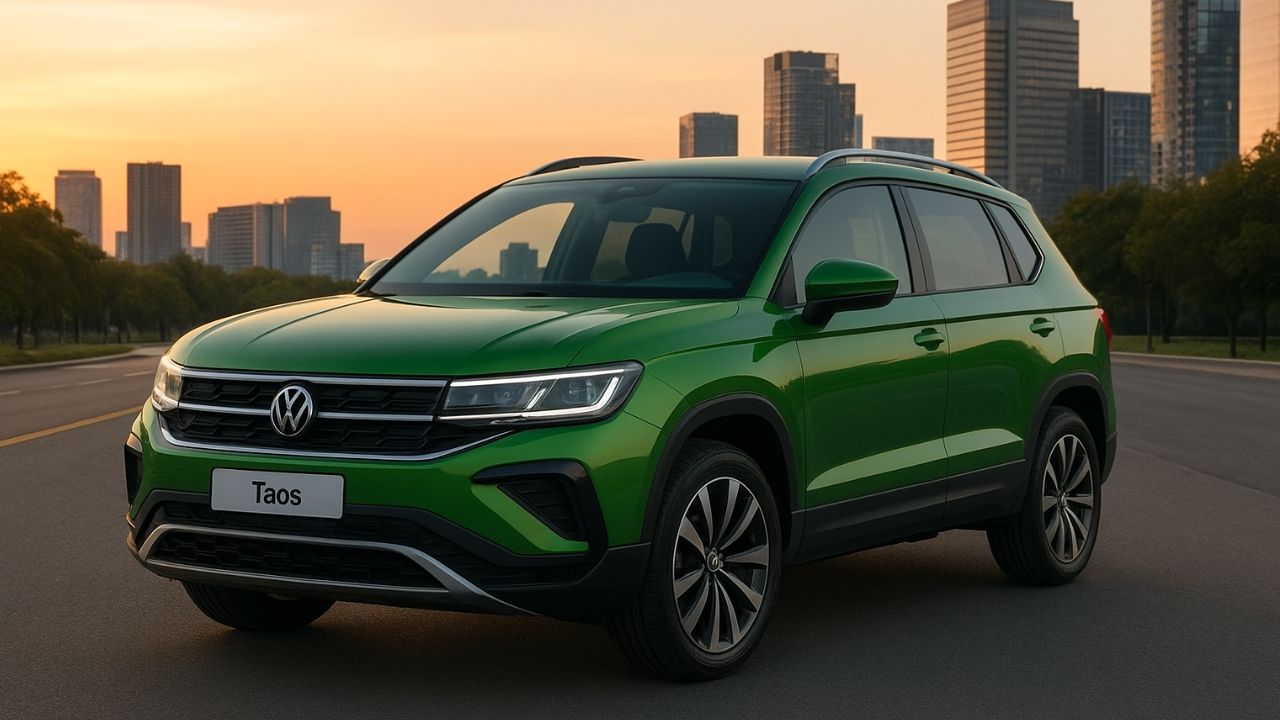O VW Taos 2026 já começou a desembarcar no Brasil. SUV médio da Volkswagen traz design inspirado no Tiguan e estreia após o novo Jetta GLI.