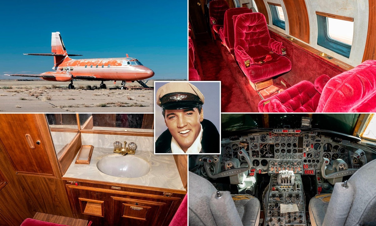 O jato de Elvis Presley, abandonado por décadas, foi transformado em motor-home pelo youtuber James Webb e será exibido em turnê pelos EUA