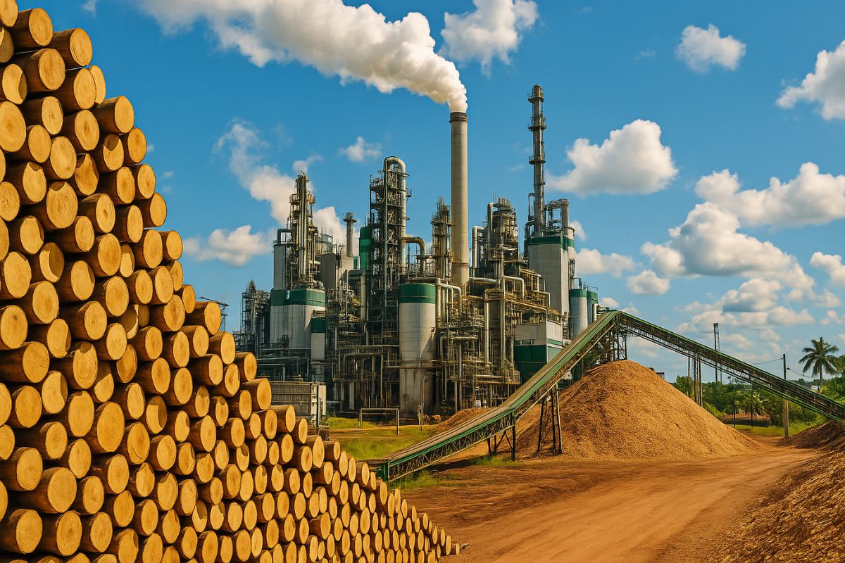 A Suzano opera em Imperatriz, no Maranhão, a maior fábrica de celulose do mundo, com energia de biomassa e destaque global em sustentabilidade.