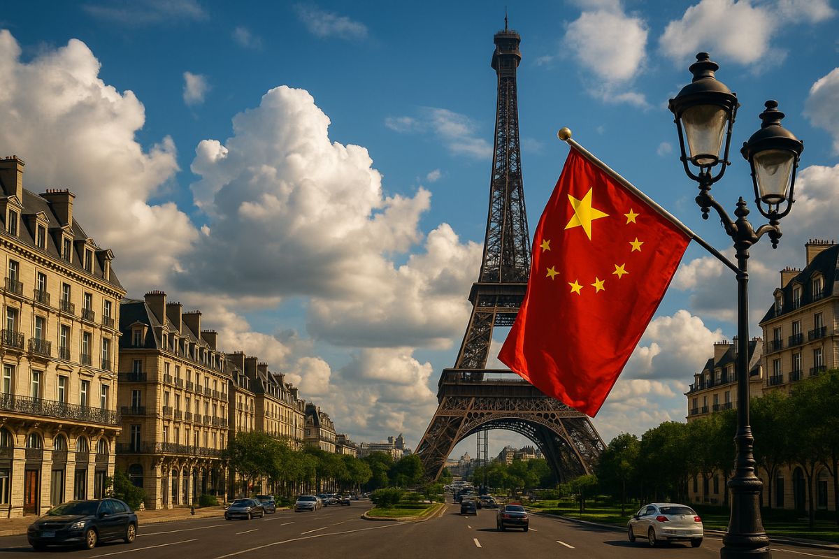 A cidade na China que é uma cópia exata de Paris, completa com uma Torre Eiffel de 108 metros de altura