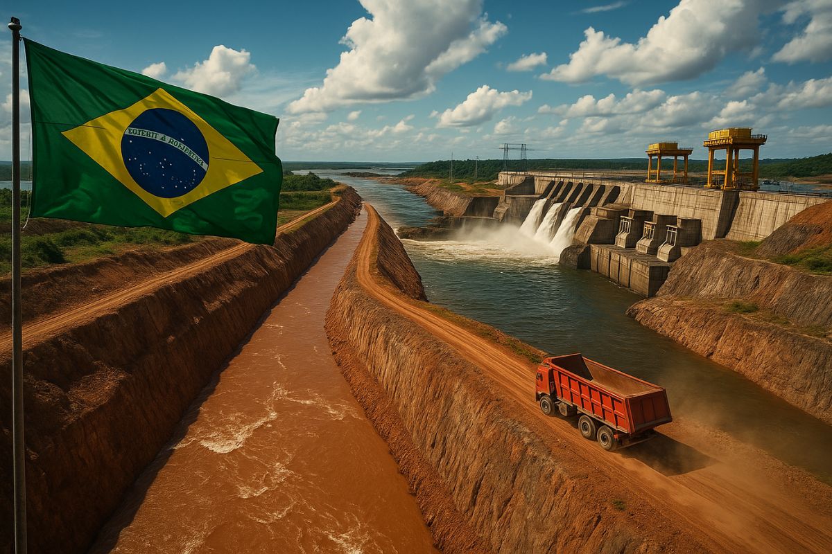 A hidrelétrica de Belo Monte, no rio Xingu, possui canal artificial de 20 km, alagou área maior que Curitiba e se tornou símbolo da energia elétrica brasileira.