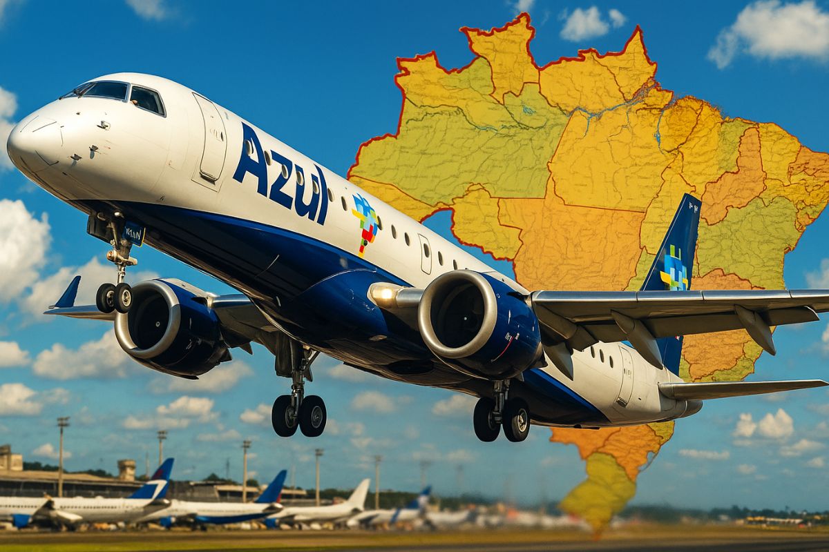 A Azul tem a maior malha aérea do Brasil, com mais de 900 voos e rotas regionais exclusivas que conectam cidades e ampliam a presença nacional.