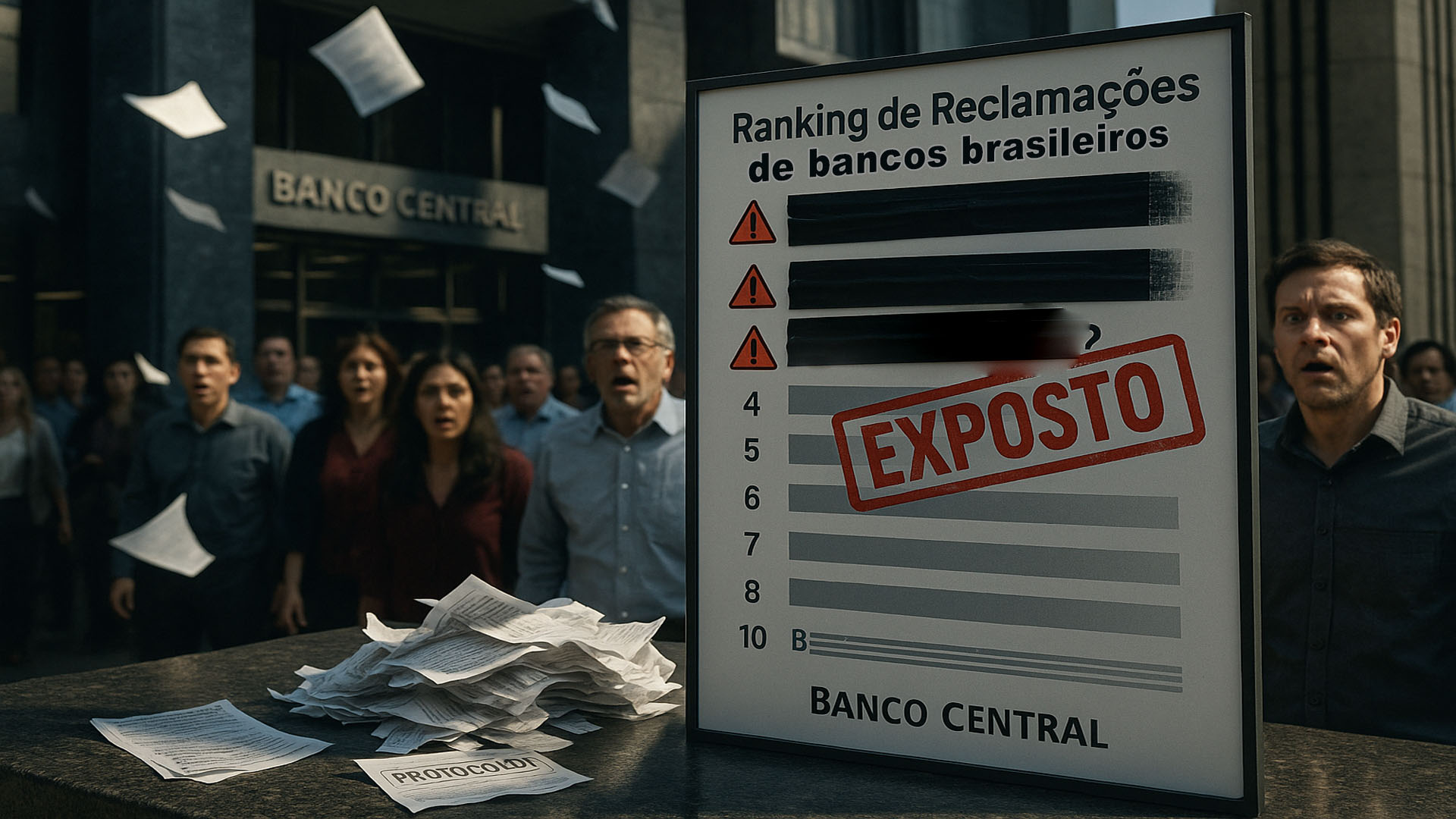 Banco Central expõe lista de bancos campeões de reclamações e mostra quem aparece no topo do ranking, indicando os problemas do setor no 2º tri de 2025