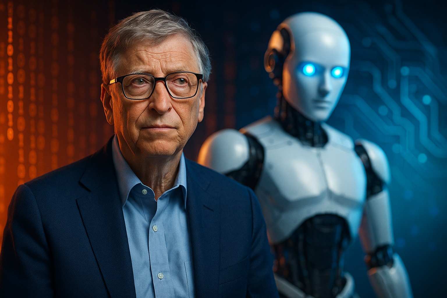 Bill Gates alerta que a IA pode eliminar milhões de empregos e revela quais três profissões ainda resistem à substituição por robôs.