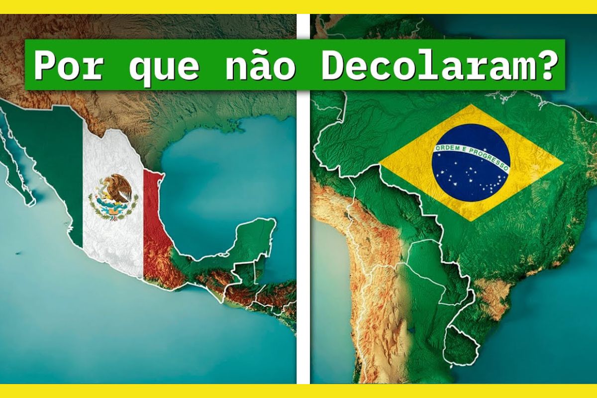 Brasil e México seguem grandes em território, mas sem se tornarem potências. Instituições frágeis limitam desenvolvimento e freiam produtividade duradoura.
