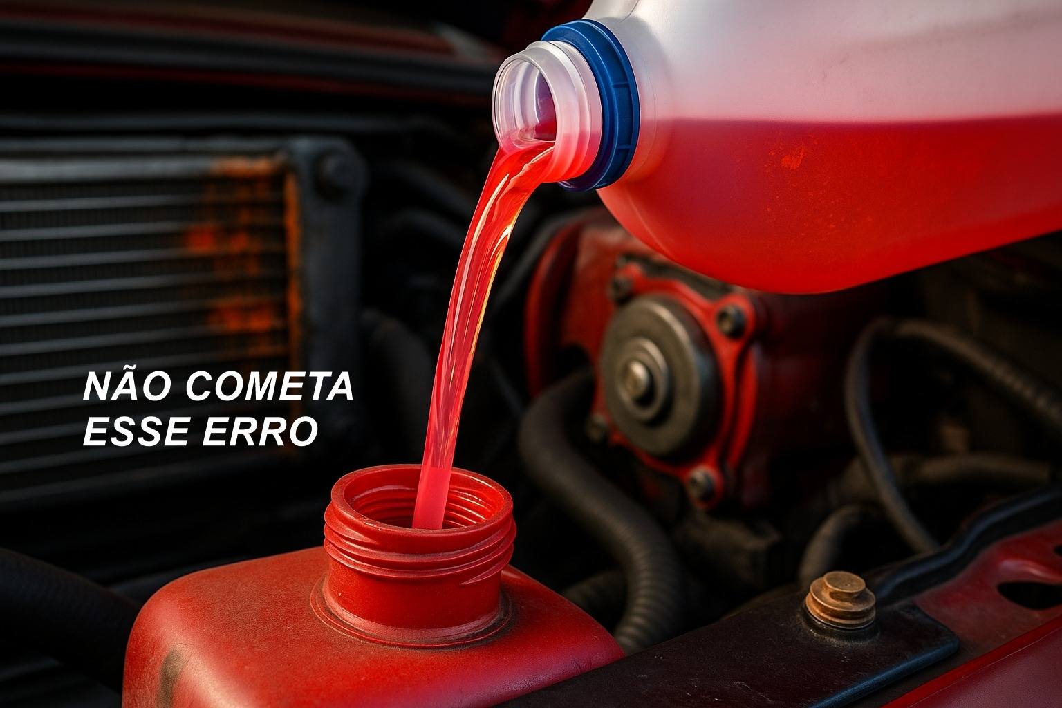 Usar aditivo concentrado direto no radiador provoca corrosão e danos graves ao motor; saiba como diluir corretamente e evitar prejuízos caros