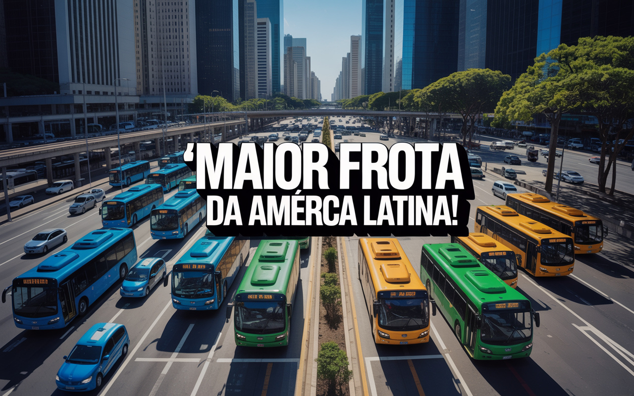 Cidade brasileira tem a maior frota de ônibus urbanos da América Latina, com mais de 14 mil veículos e 6 milhões de passageiros transportados todos os dias