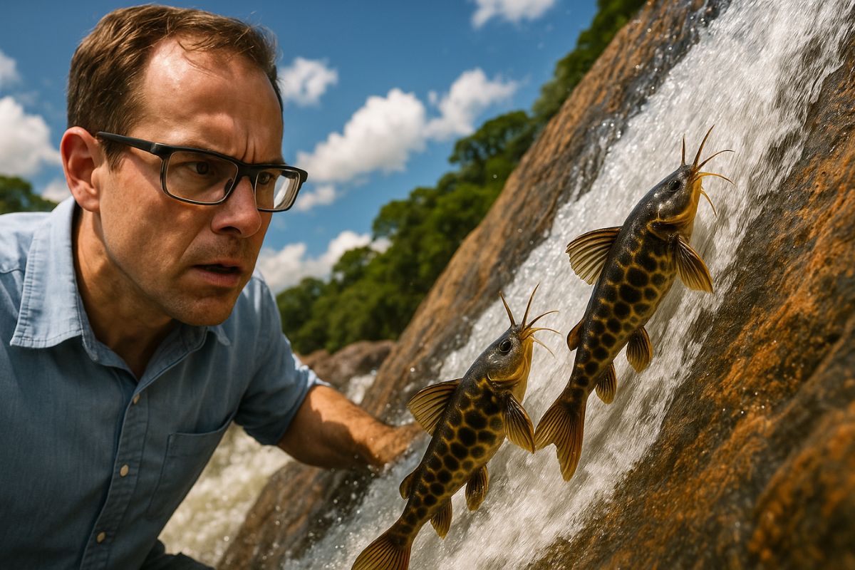 Pesquisadores da UFMS registram pela primeira vez peixes que escalam paredes em cachoeiras do rio Aquidauana, revelando o surpreendente comportamento dos bagres-abelha e suas adaptações à correnteza, um marco para a ciência e a conservação da fauna fluvial brasileira.