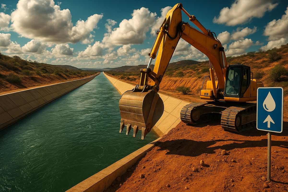 O Canal do Sertão Alagoano é uma das maiores obras hídricas de Alagoas, levando água do rio São Francisco para consumo e irrigação em 42 cidades até 2026, com mais de R$ 1 bilhão investido e impacto direto no desenvolvimento regional.