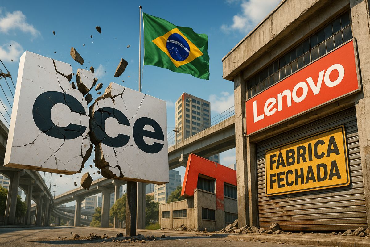A trajetória da CCE, maior fabricante brasileira de eletrônicos, da compra pela Lenovo ao fechamento das fábricas e o fim sem suporte ao consumidor.