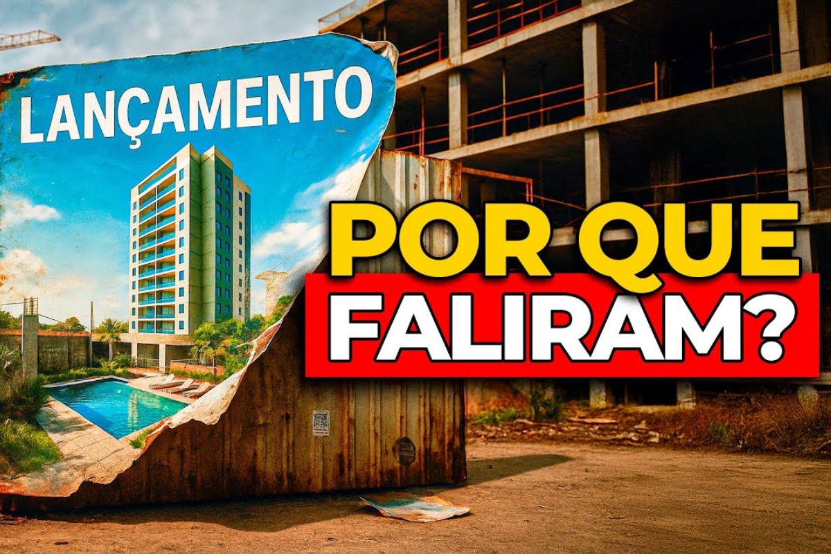 Em 2025, construtoras quebrando expõem o colapso do mercado imobiliário. Saiba o risco de comprar na planta, obra parada e falhas no patrimônio de afetação.