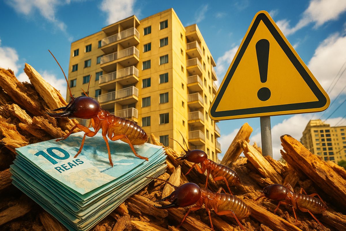 A justiça de Santos condenou uma construtora a pagar indenização por falhas que causaram infestação de cupins em prédio e afetaram 15 famílias.