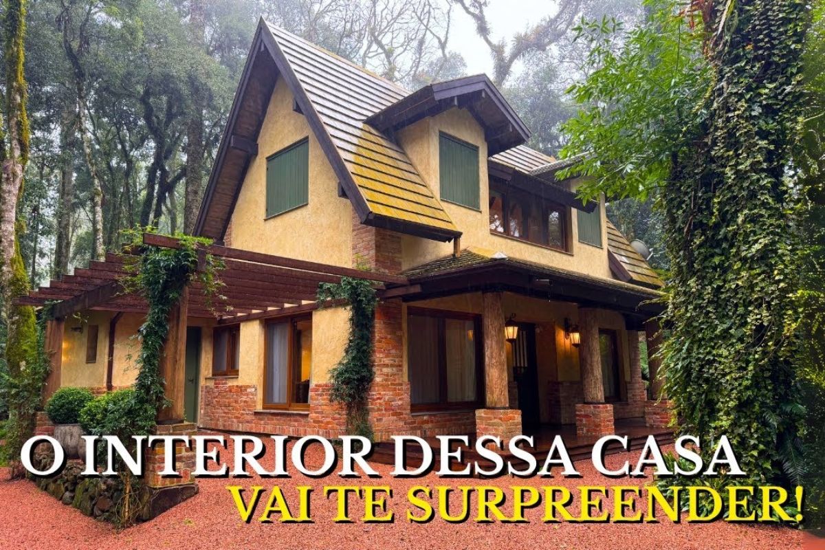 A casa mais charmosa de Gramado combina lareira, vista para o bosque e clima serrano acolhedor, traduzindo o charme autêntico da Serra Gaúcha.