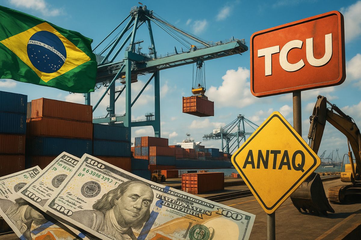 Disputa pelo megaterminal de Santos expõe divergências sobre concessão e leilão; TCU avalia modelo que pode travar investimentos bilionários no porto.