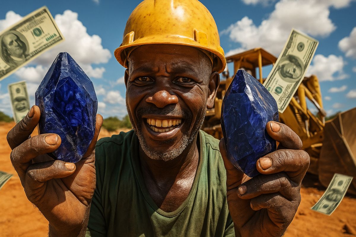 O garimpeiro da Tanzânia ficou milionário após a descoberta de duas pedras de tanzanita raríssima, avaliadas em milhões e símbolo da riqueza mineral africana.