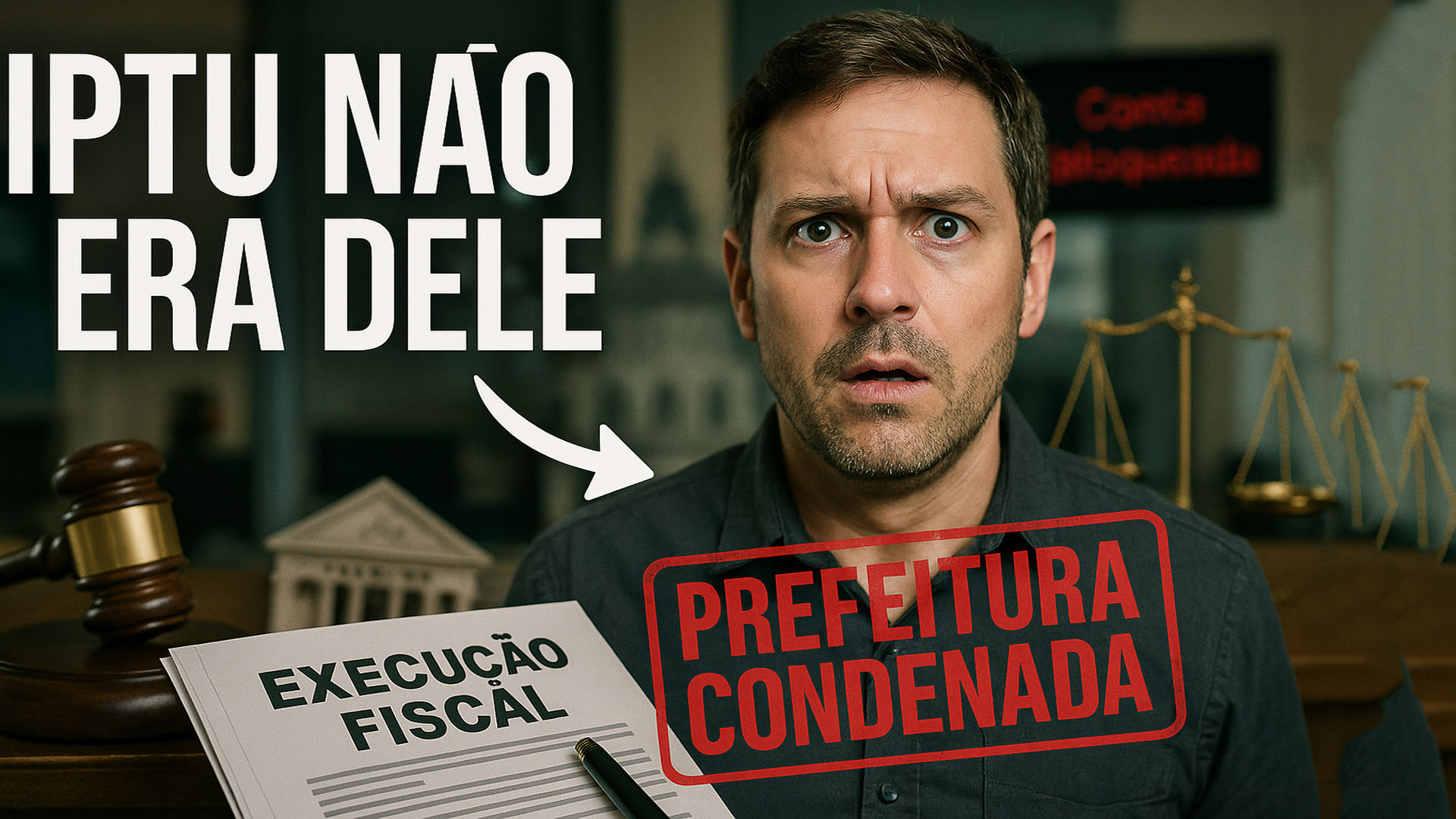 Homem teve conta bloqueada por dívida de IPTU que não era dele e Justiça condena Prefeitura a pagar indenização