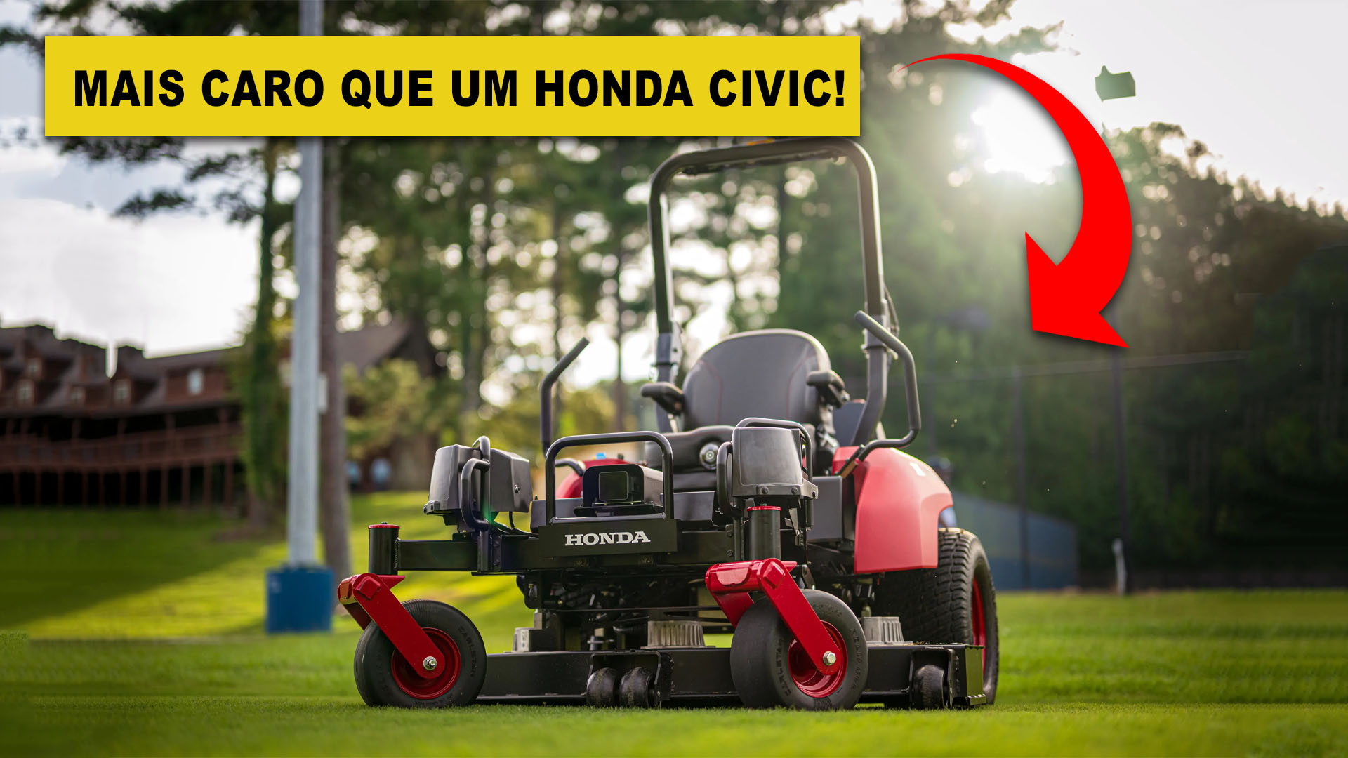 Honda divulga Cortador de grama que custa mais que um Civic mas promete tecnologia como sensores LiDAR, radar e operação independente