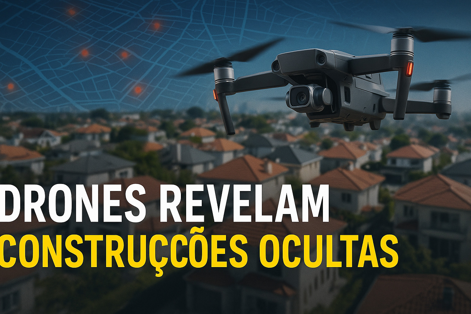 Prefeituras apertam o cerco e usam drones para revisar o IPTU; cruzamento de dados com cartórios já gera multas milionárias por construções não declaradas