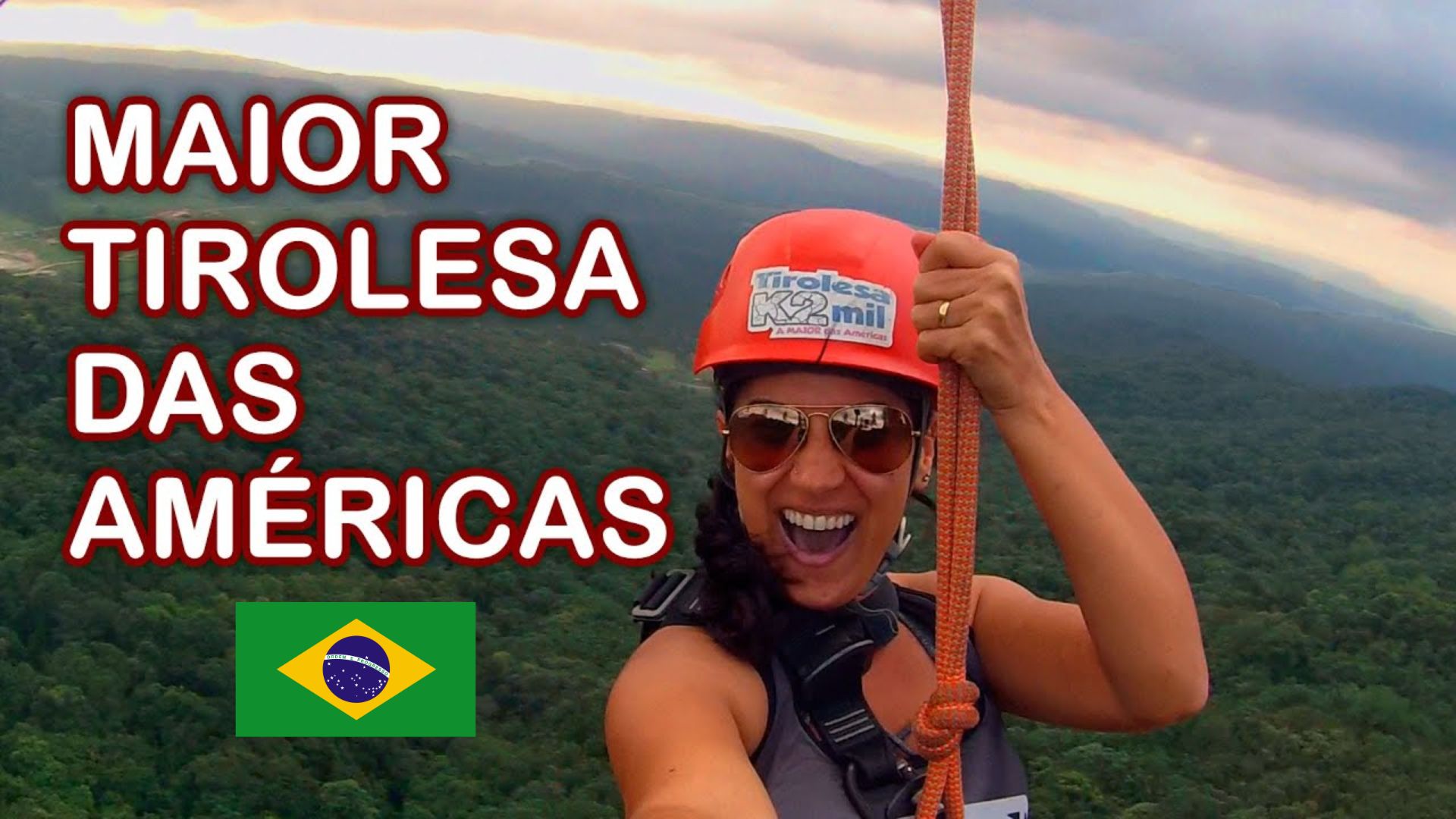 A maior tirolesa das Américas liga Benedito Novo e Rodeio, em SC, com 2 mil metros de adrenalina e velocidade que chega a 160 km/h. (Imagem: reprodução GiraMundo Aventura)