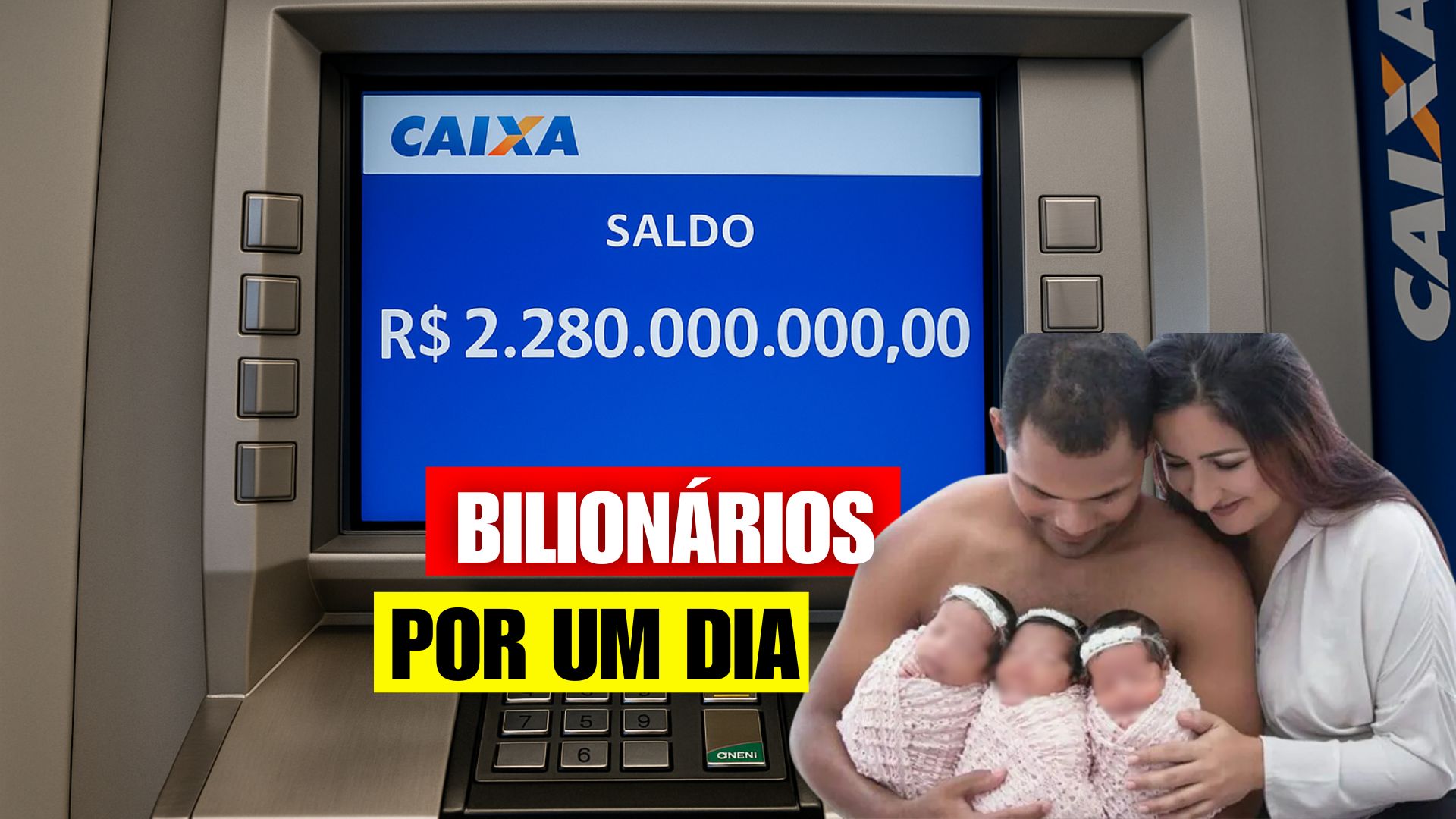 Mãe de trigêmeas vê R$ 2 bilhões aparecerem na conta e devolve tudo à Caixa, mostrando honestidade rara e história de superação.
