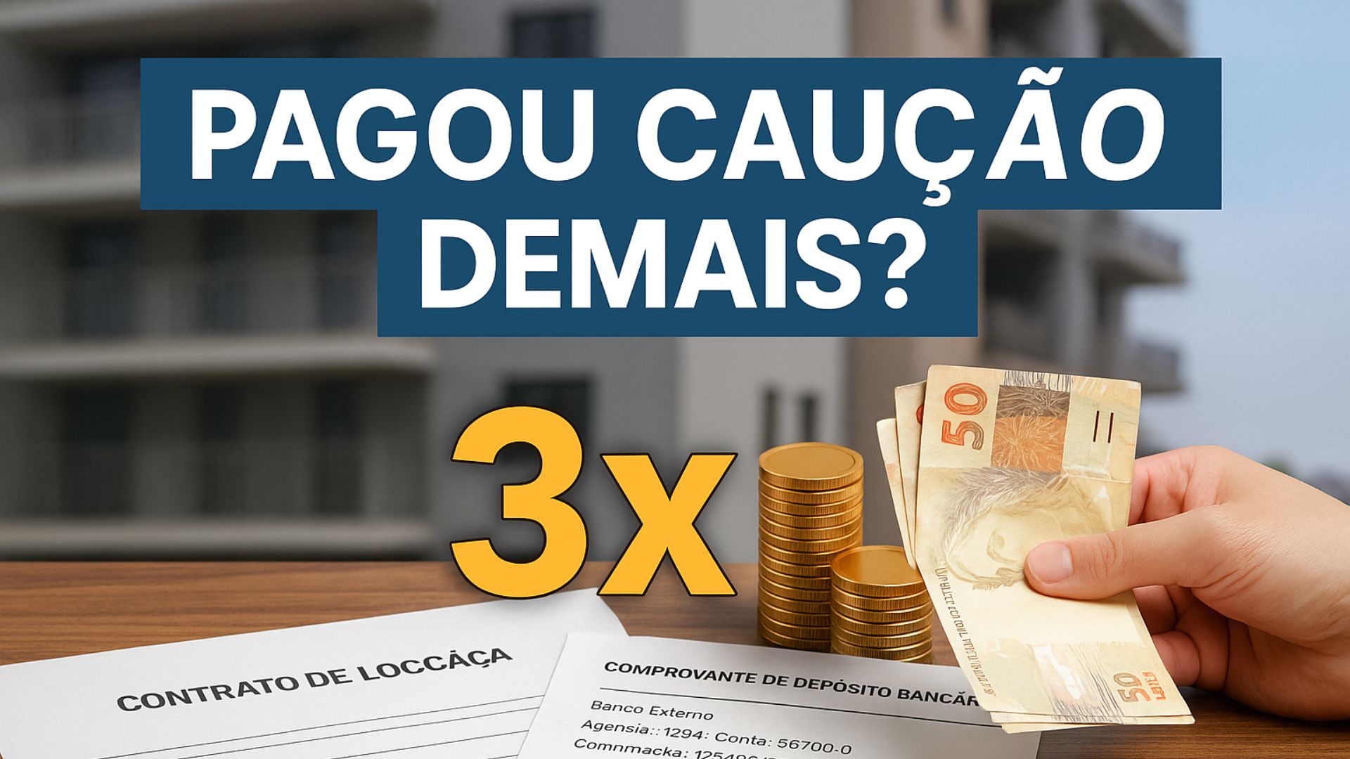 Saiba como identificar cobrança indevida de caução acima de três aluguéis, calcular o valor excedente e pedir reembolso com correção.