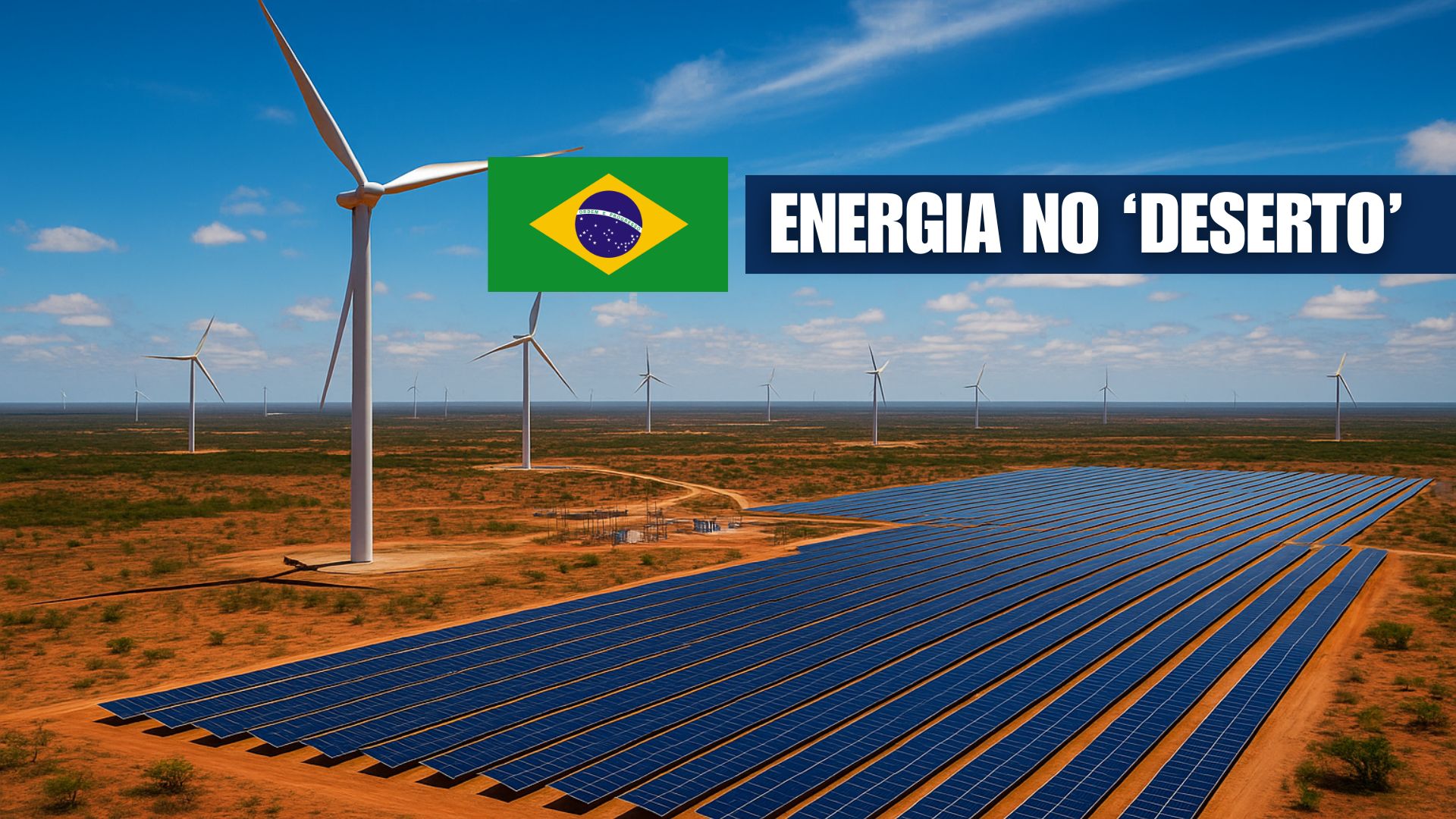 Maior complexo eólico e solar do mundo fica no RN, com 2,4 GW e 40 mil hectares, tornando o estado vitrine global das renováveis.