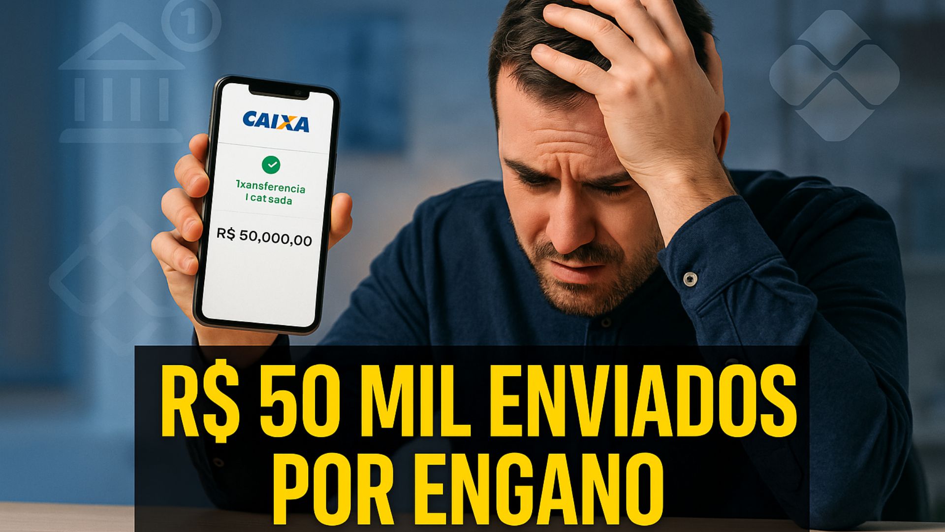 Homem transfere R$ 50 mil por engano e Justiça manda devolver o valor e pagar R$ 10 mil por dano moral. Caso virou referência.