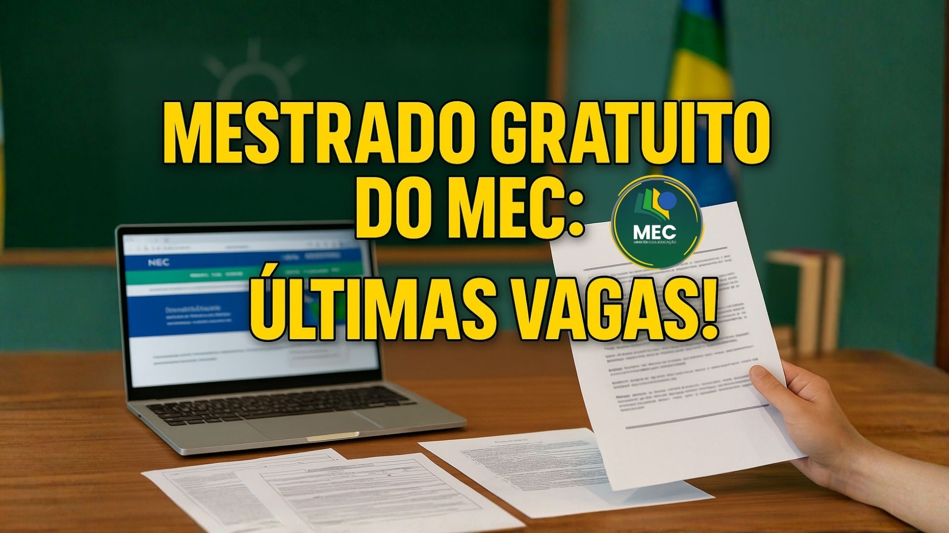 MEC e CAPES abrem mais de mil vagas em cinco mestrados profissionais para professores da rede pública. Veja prazos e requisitos.
