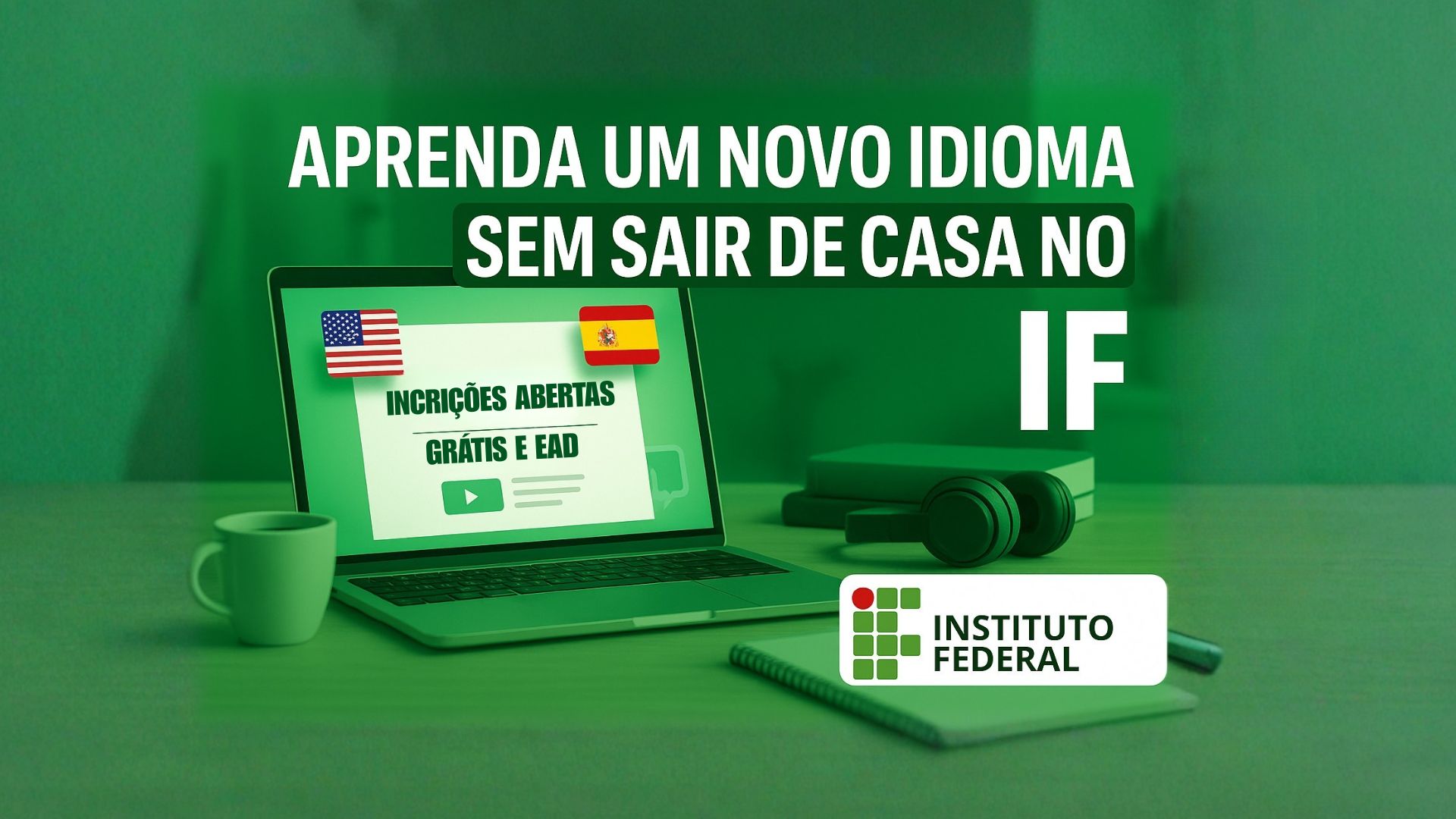 IFSP Cotia oferece cursos gratuitos online de inglês, espanhol e Libras com até 200h. Inscrições abertas e seleção por ordem de cadastro.