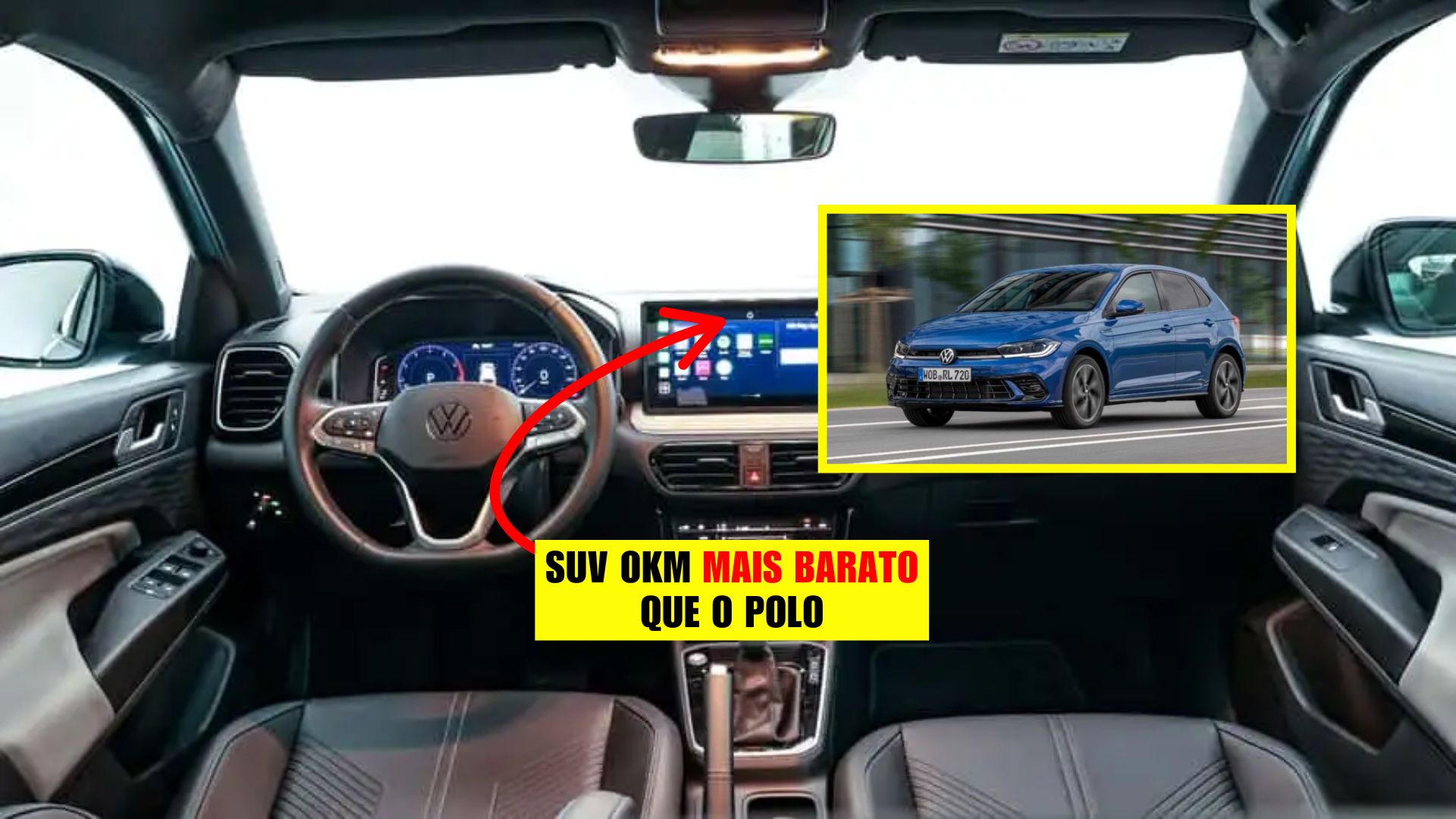 Volkswagen Tera High tem motor turbo 170 TSI, faz 14,5 km/l, oferece taxa zero e bônus de até R$ 10 mil no usado.