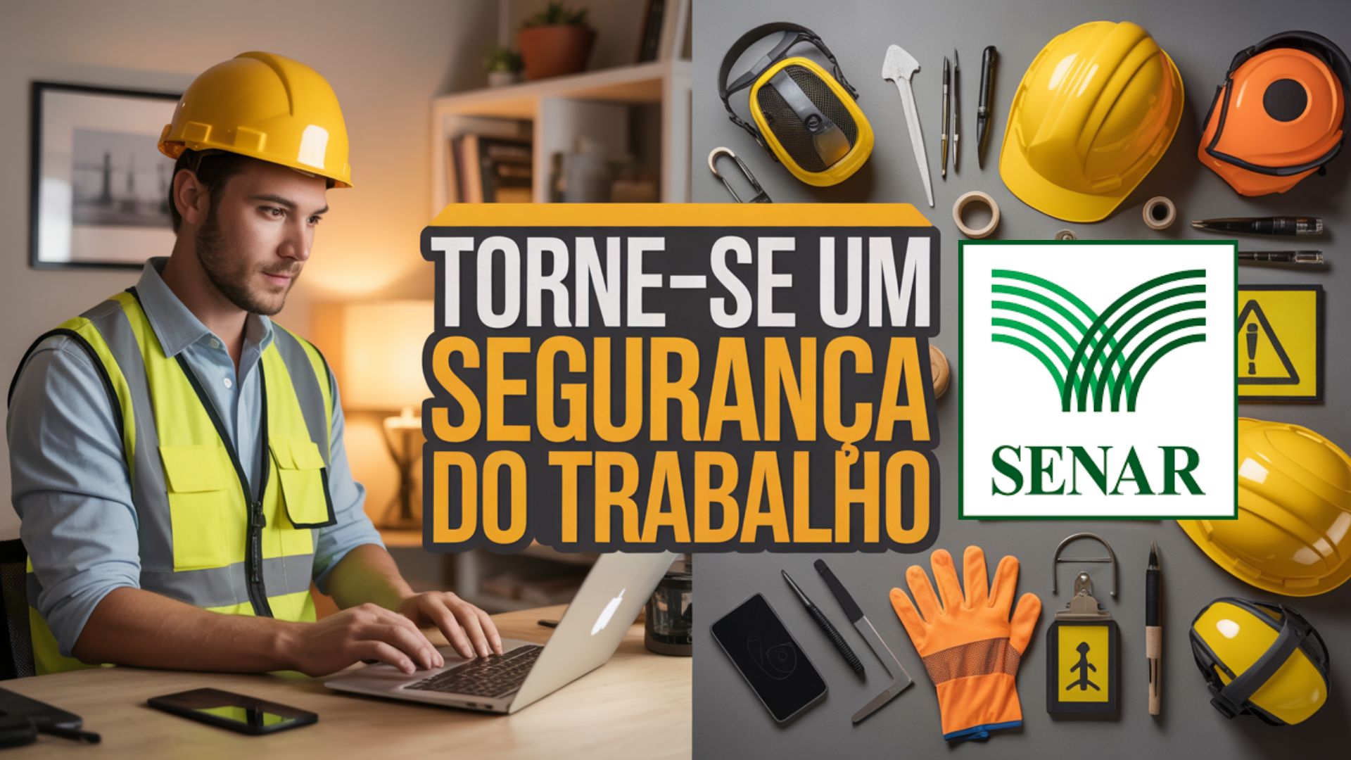 Curso técnico gratuito em Segurança do Trabalho do SENAR oferece 725 vagas EAD com diploma e 1.200 horas, inscrições de 06/10 a 24/11/2025.
