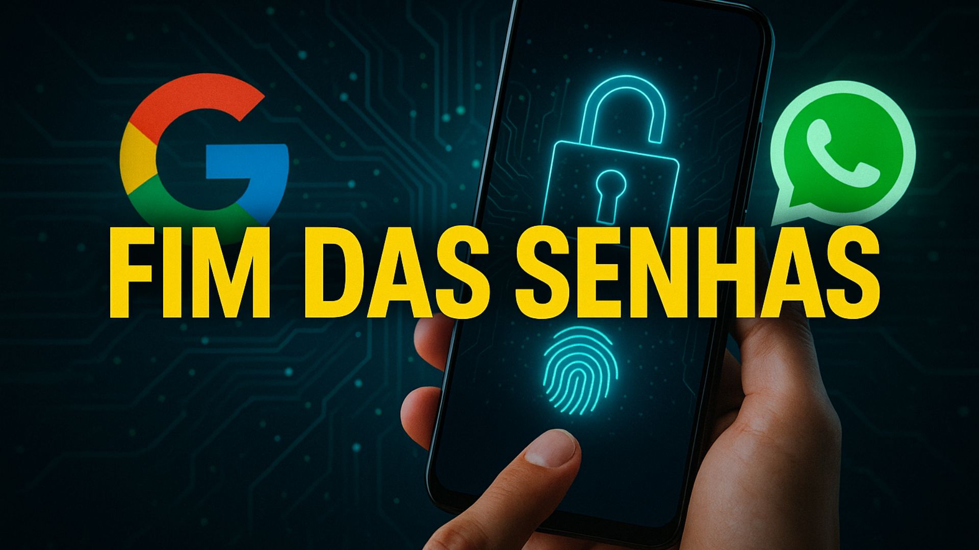Google e WhatsApp adotam passkeys e aceleram o fim das senhas. Nova autenticação com biometria promete mais segurança e praticidade.