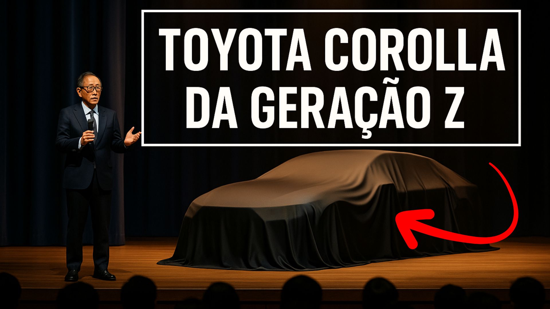Novo Toyota Corolla ganha visual ousado com capô curto, faróis pixelados e recarga elétrica no para-lama. Um futuro elétrico à vista.