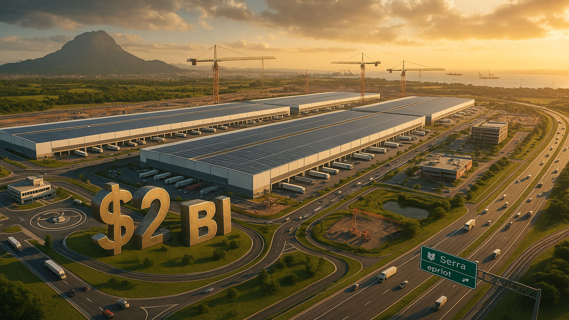 Maior condomínio logístico do Brasil terá 620 mil m² de ABL, conecta a BR-101 aos portos do Sudeste e pode gerar 4,2 mil empregos