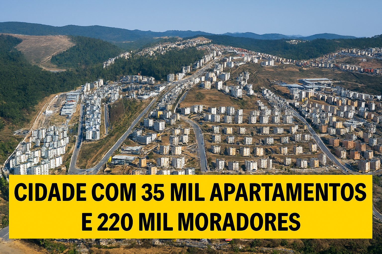 Maior conjunto habitacional da América Latina fica no Brasil, possui 35 mil apartamentos, abriga mais de 220 mil moradores e funciona como um município independente