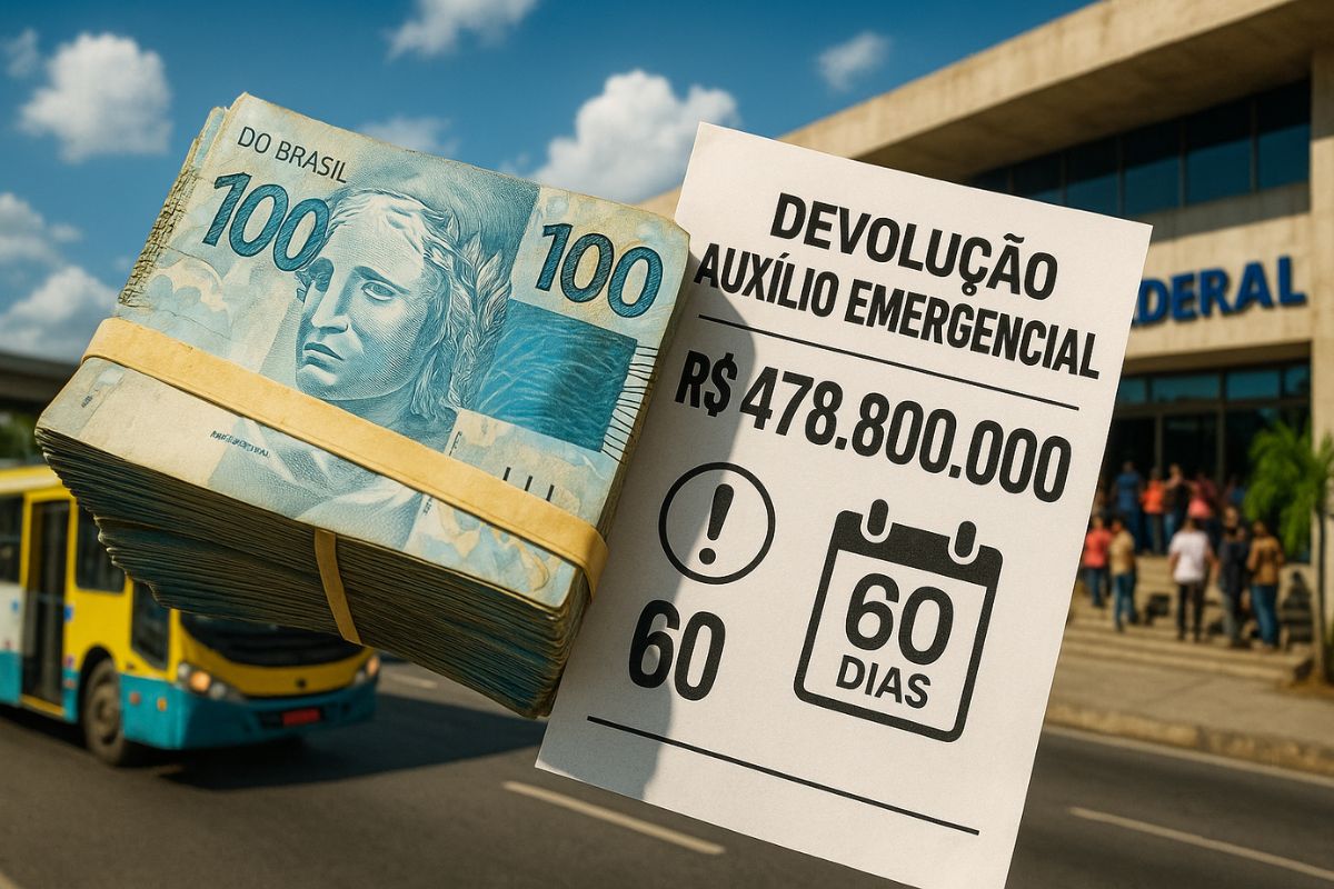 Mais de 177 mil famílias terão de fazer a devolução do Auxílio Emergencial; governo permite parcelamento em 60 vezes para regularizar valores.