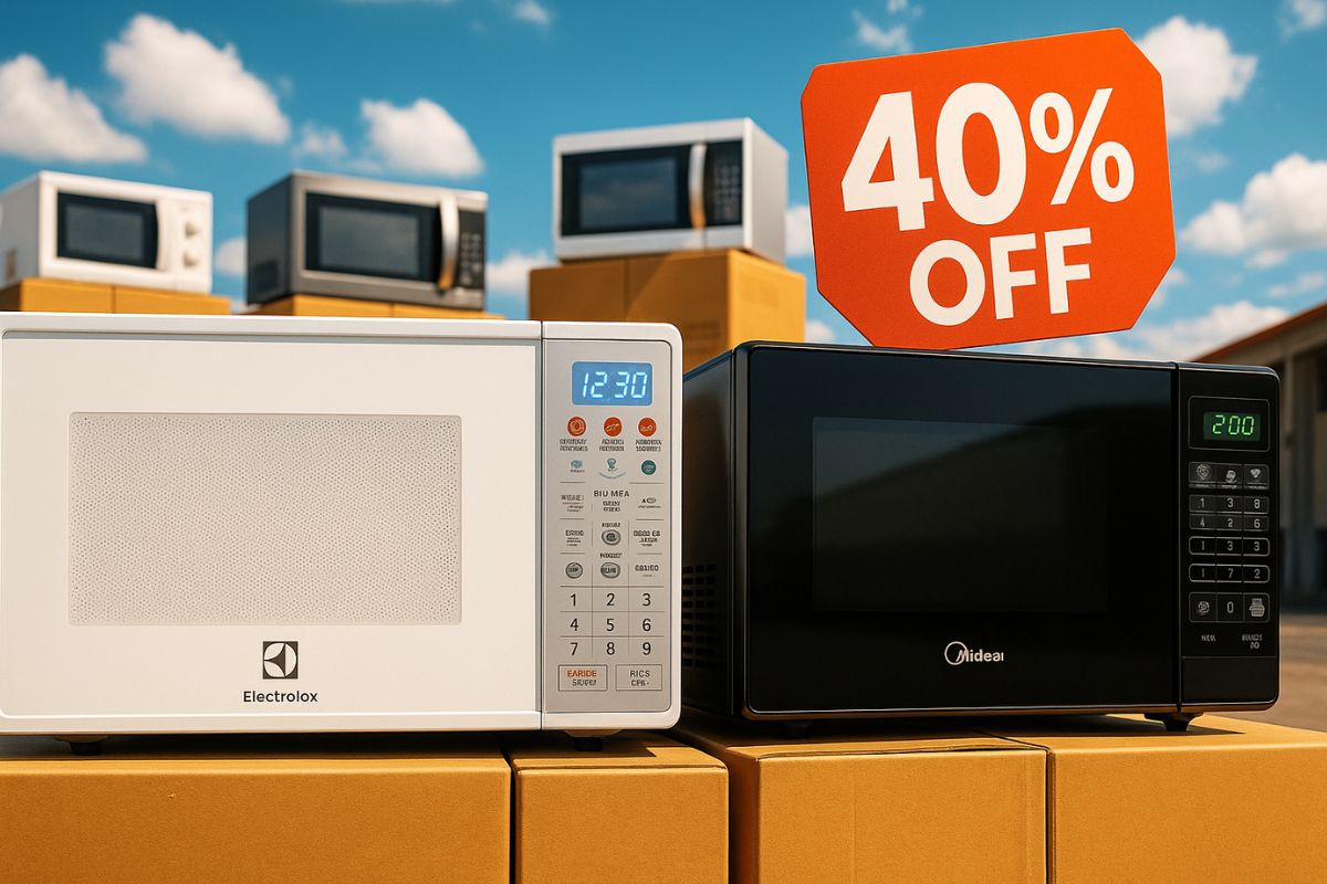 Os micro-ondas em promoção de outubro trazem descontos em modelos Electrolux e Brastemp, com alto desempenho e ótimo custo-benefício.