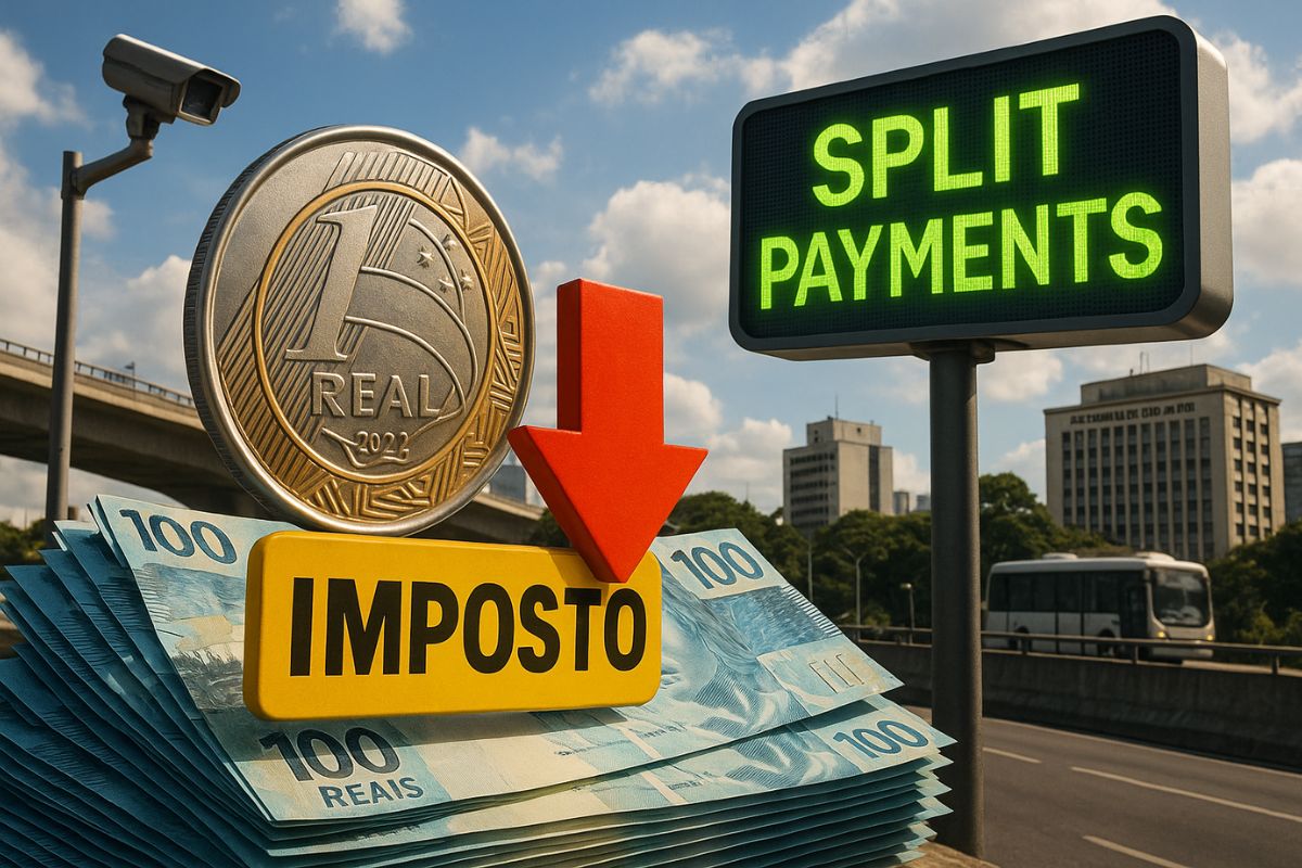 O novo sistema tributário, 150 vezes maior que o Pix, usa Split Payments para rastrear transações em tempo real e cobrar impostos automáticos no Brasil.