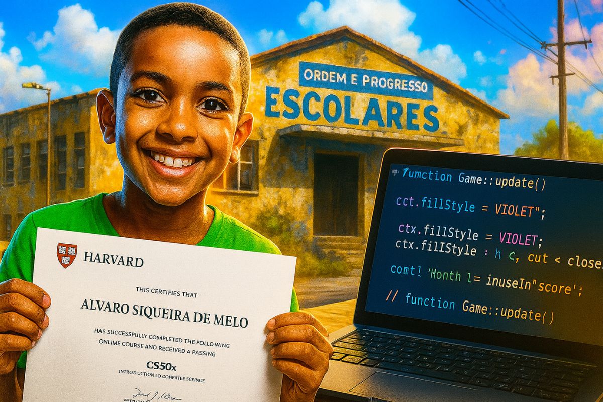 Super Alvinho, o prodígio da Maré: aos sete, concluiu programação de Harvard, criou jogo autobiográfico e expôs, com clareza as falhas sistêmicas da educação brasileira