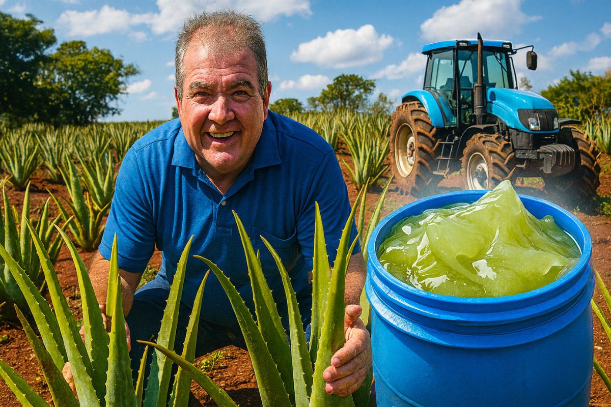 O rei da babosa, Magno Alves, transforma aloe vera em biofertilizante na Aloe Fértil Brasil, exportando inovação e sustentabilidade agrícola.