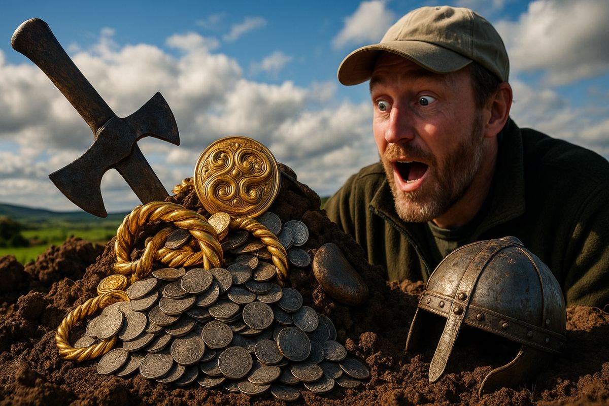 O Tesouro Viking de Galloway, descoberto por Derek McLennan na Escócia, revela mistérios por meio de análise científica e gera intensa disputa legal.