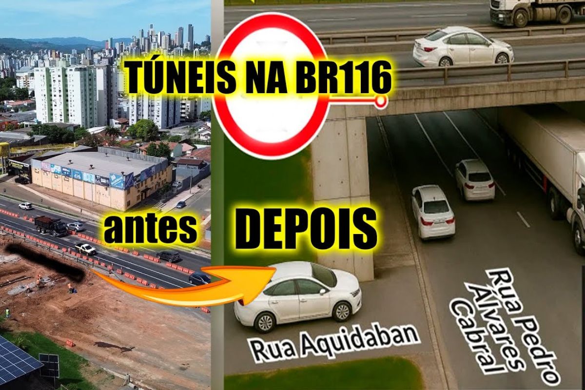 Os novos túneis da BR-116 em Novo Hamburgo avançam com obras da BR-116 que prometem aliviar o trânsito e acabar com o congestionamento histórico.