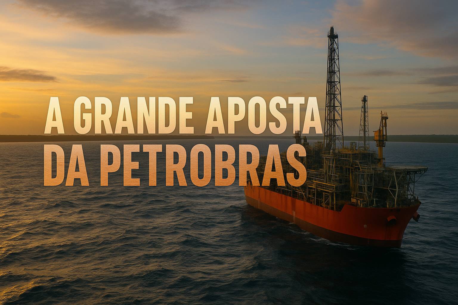 Plataforma de perfuração da Petrobras na Foz do Amazonas durante operação offshore aguardando licença do Ibama