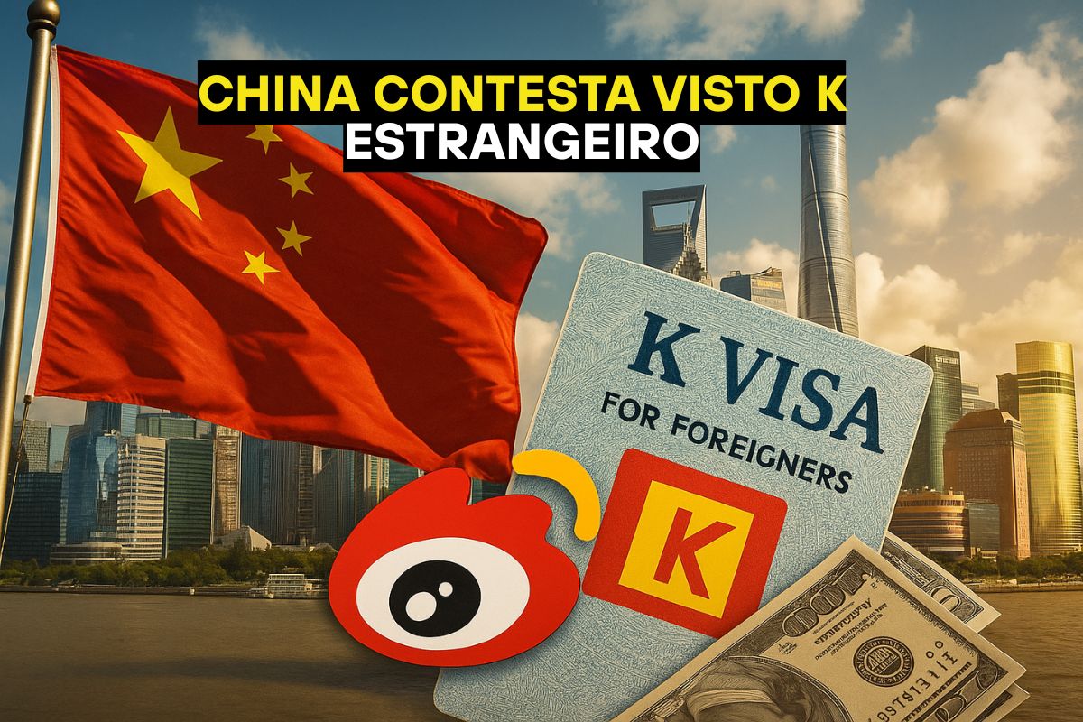 Raro protesto na China: visto K gera críticas no Weibo, com jovens temendo desemprego, desigualdade e tratamento privilegiado a estrangeiros.
