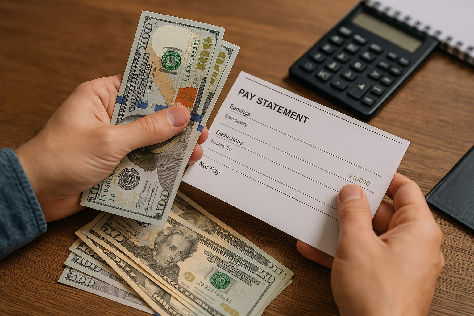 Trabalhador analisa contracheque com aumento após isenção do IR 2026