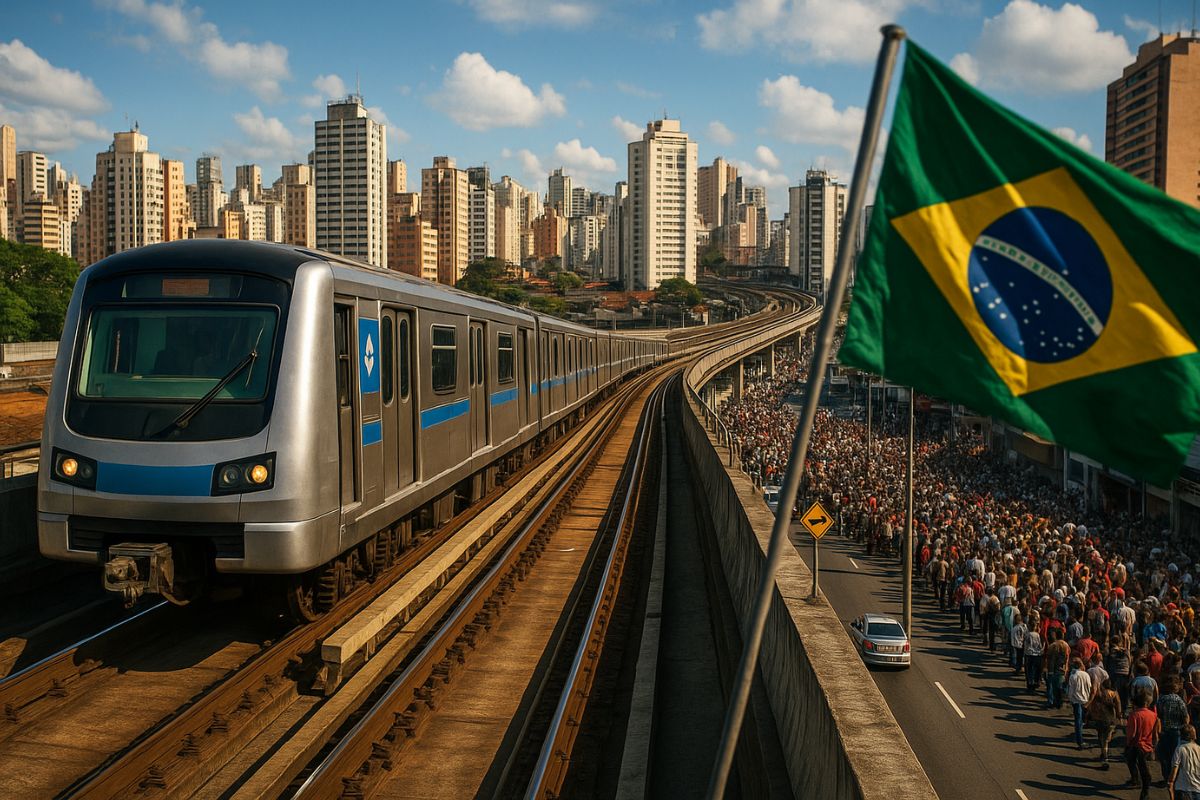 O metrô de São Paulo, maior da América do Sul, enfrenta superlotação e desafios na expansão da malha ferroviária, refletindo os limites do crescimento urbano.